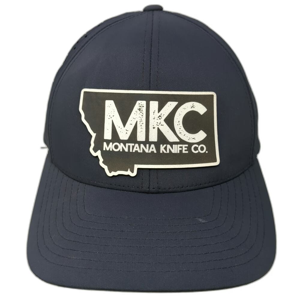 Branded Bills Baseball Cap Blue One Size Montana Knife Co Perforated Strap Hat